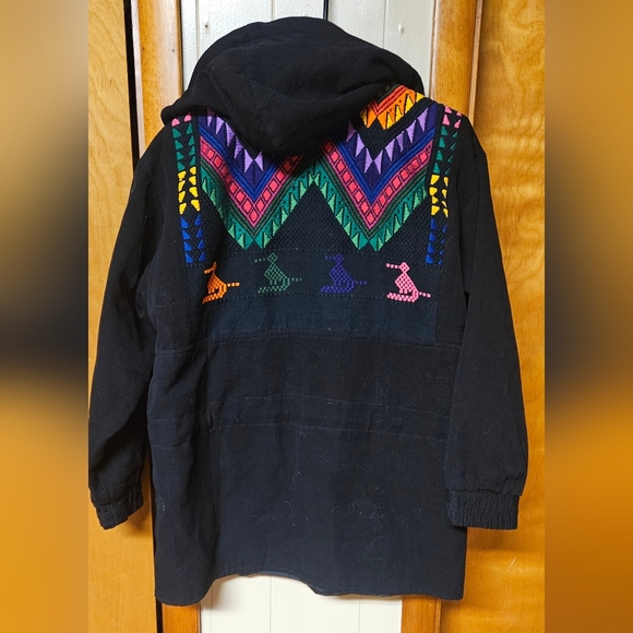 Catalina Black Jacket with Vibrant Patterns - Picture 2 of 5